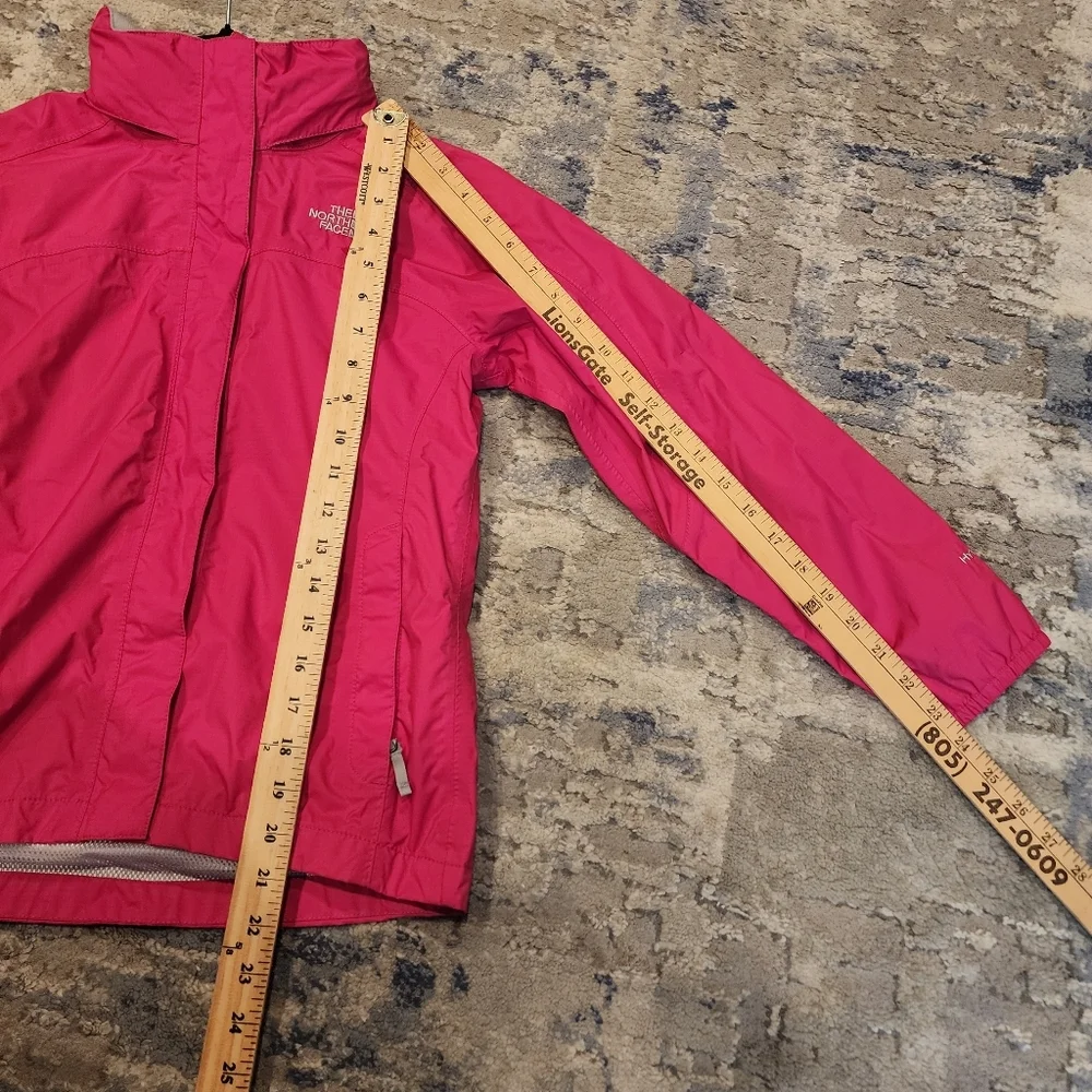 The North Face Hyvent Pink Windbreaker Lightweight Jacket Kid Size 10/12 M Nylon